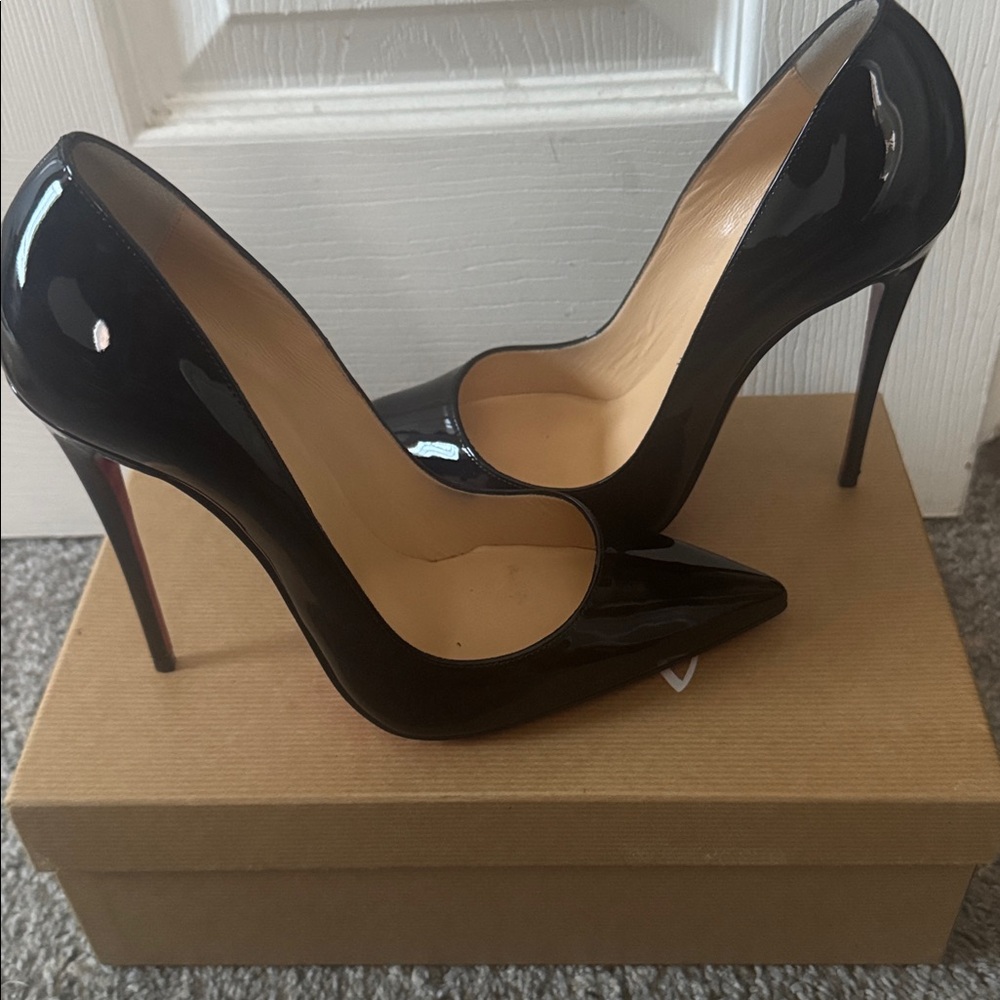 Christian Louboutin Black and Red Heels